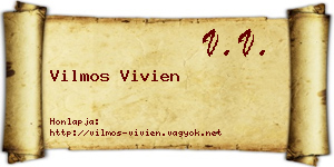 Vilmos Vivien névjegykártya